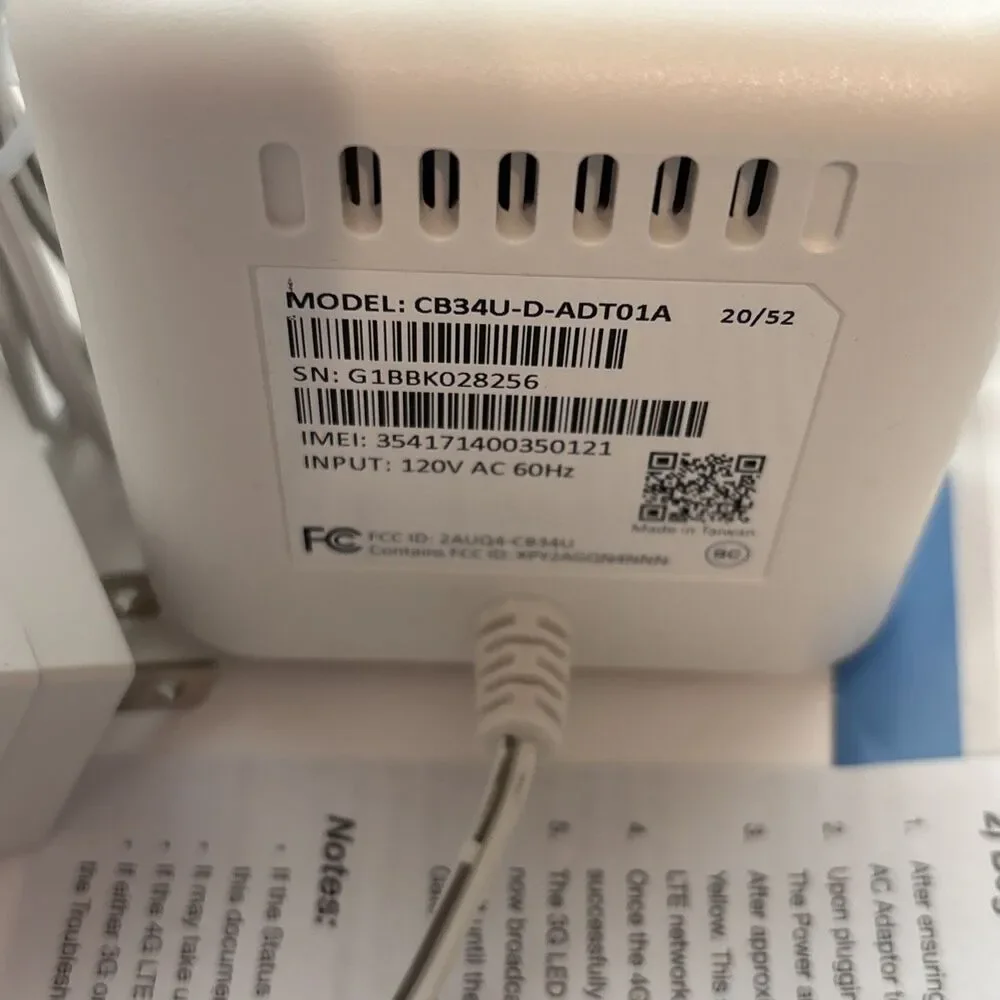 ADT CellBridge Alarm System Upgrade Unit, 3G to 4G, 24-hr Backup, New Open